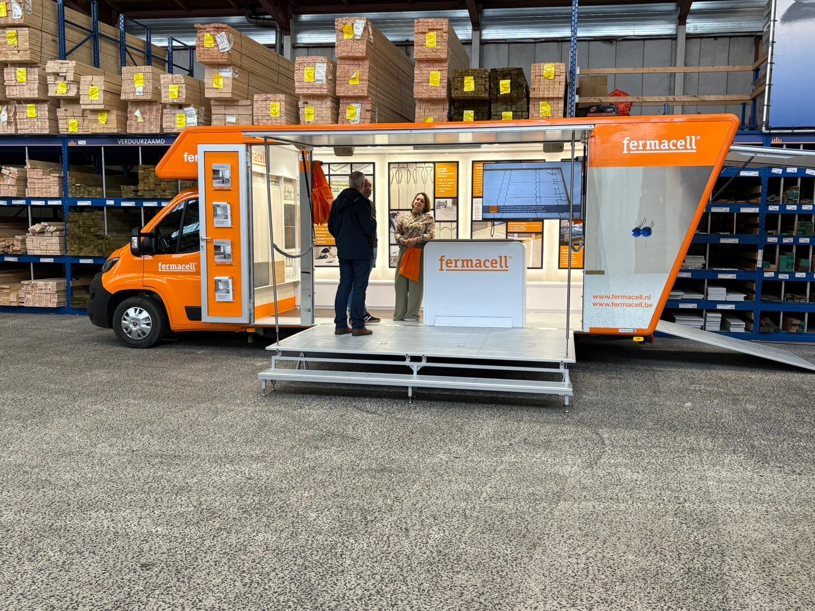 De fermacell truck komt naar je toe!